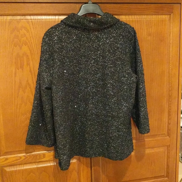 JM Collection Woman Black Jacket - Picture 4 of 7